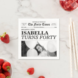 Guardanapo De Papel The Forty Times Newspaper 40th Birthday