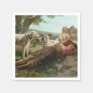 Guardanapo De Papel The Goatherder Girl's Siesta (por Carlo Ademollo)