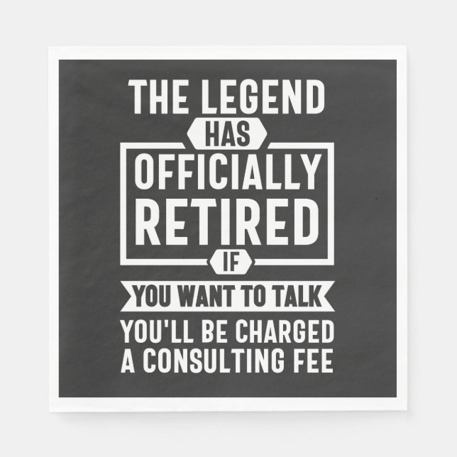 Guardanapo De Papel the legend Has Officially Retired (Frente)