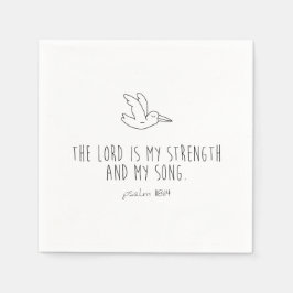 Guardanapo De Papel The lord is my strength and my song