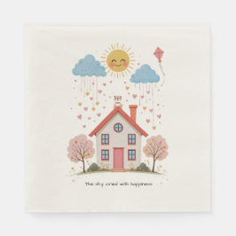 Guardanapo De Papel The sky cried with happiness