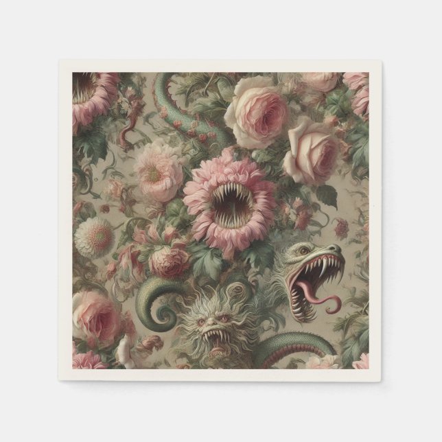 Guardanapo De Papel The Voracious Verdants – Gothic Victorian (Frente)