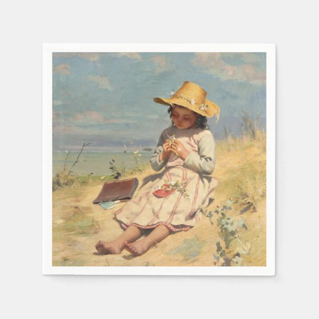 Guardanapo De Papel The Young Botanist (por Paul Peel) (Frente)