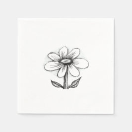 Guardanapo De Papel theme napkins for her with daisy