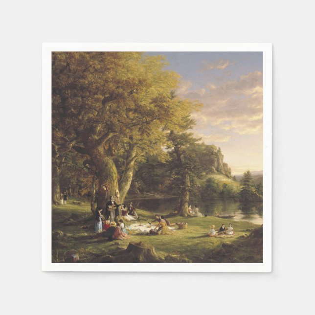Guardanapo De Papel Thomas Cole O Pic-Nic (Frente)