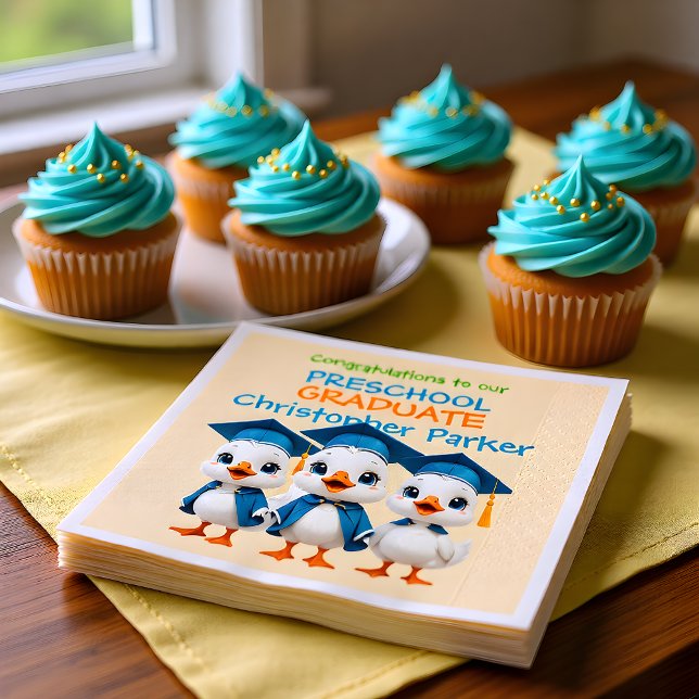 Guardanapo De Papel Three Little Baby Geese Graduation Party (Criador carregado)