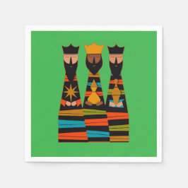 Guardanapo De Papel Three Wise Men Modern Mid-Century