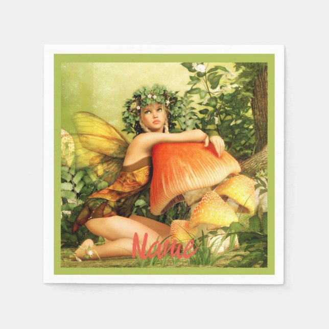 Guardanapo De Papel Thunder_Cove da fada do Cogumelo (Frente)