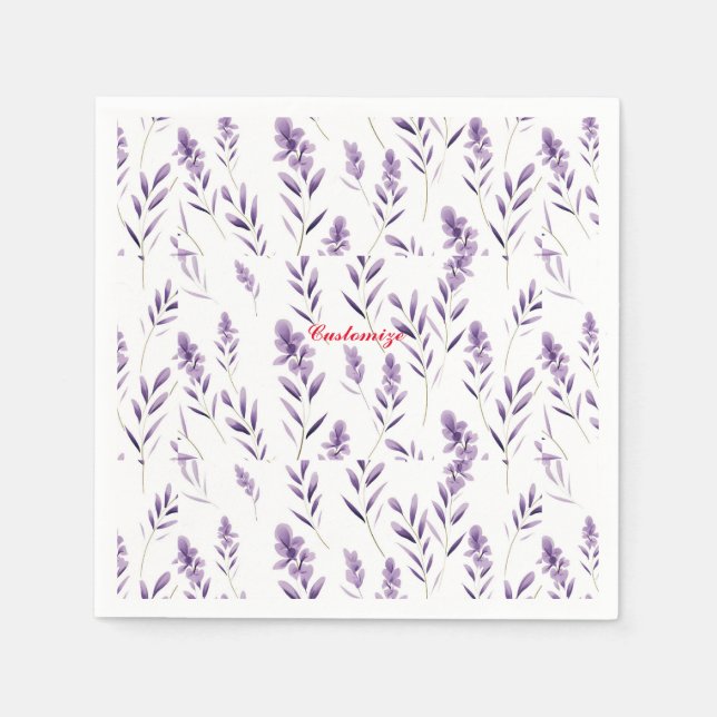 Guardanapo De Papel Thunder_Cove das Portas da Flor da lavanda (Frente)