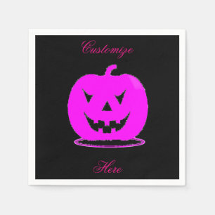 Guardanapo De Papel Thunder_Cove Rosa Jack o'lantern Halloween
