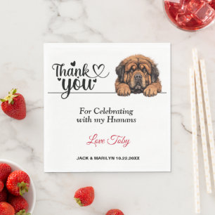 Guardanapo De Papel Tibetano Mastiff Paper Napkins