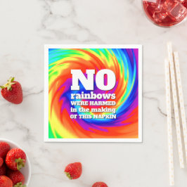 Guardanapo De Papel TieDye Engraçado Nenhum Arco-Chuva Foi Aquecido...