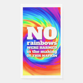 Guardanapo De Papel TieDye Engraçado Nenhum Arco-Chuva Foi Aquecido...
