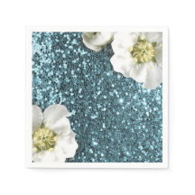 Tiffany Aqua Beach Blue Jasmine Sequence Glitter