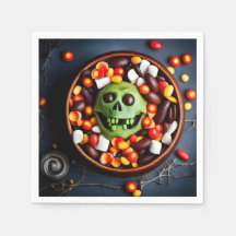 Tigela de Doces Assustadores de Halloween