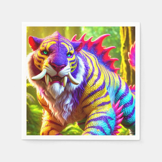 Guardanapo De Papel Tiger Art (Frente)