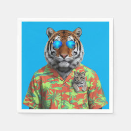 Guardanapo De Papel Tiger e Tabby Napkin