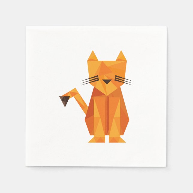 Guardanapo De Papel Tiger Oragami (Frente)