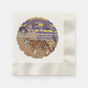Guardanapo De Papel Tigre e Dragão