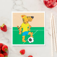 Tigre Jogando Futebol