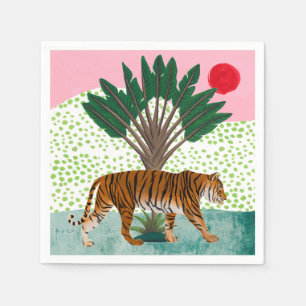 Guardanapo De Papel Tigre no Sunset