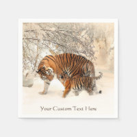 Tigres de papel personalizado do inverno