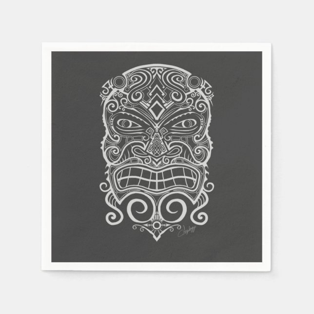 Guardanapo De Papel Tiki Mask (Frente)