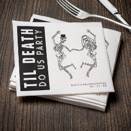 Guardanapo De Papel Til Death Do U Party Skelorette Casal Bachelorette