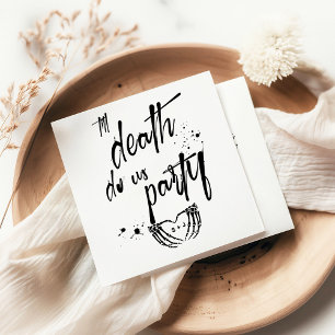 Guardanapo De Papel Til Death nos festejamos a favor do casamento