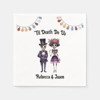 Til Death Skeletons Wedding Gothic