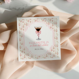 Guardanapo De Papel "Tini Bit Older Espresso Martini Coquette Birthday