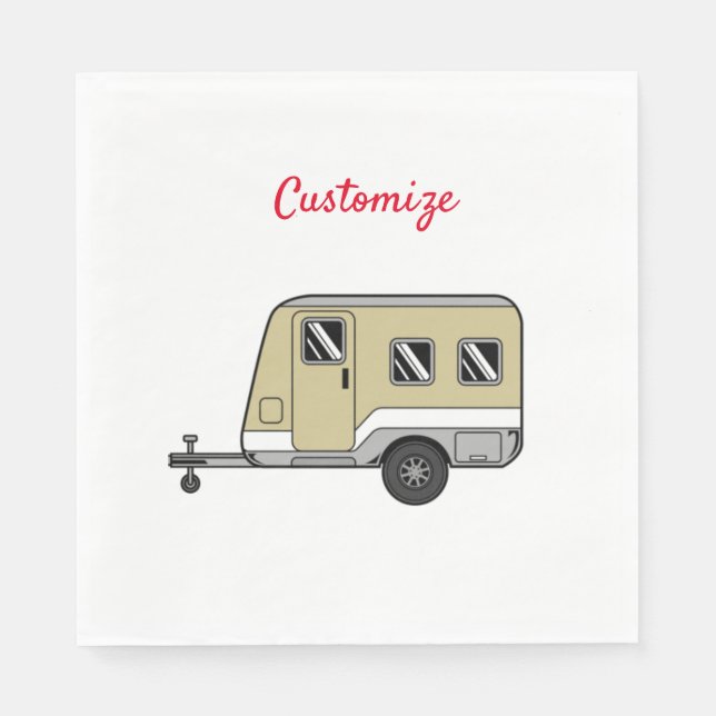 Guardanapo De Papel Tiny Tan Caravan Camper Thunder_Cove (Frente)
