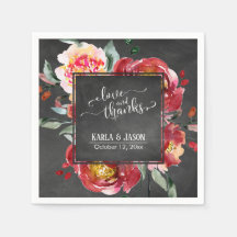 Tipografia de Amor e Gratidão Flores Vermelhas Lou
