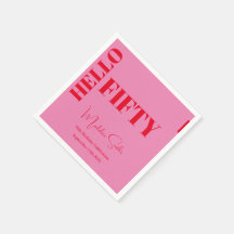 Tipografia Negra Vermelha Cor-de-rosa 50º Aniversá