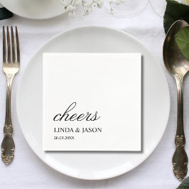 Guardanapo De Papel Tipografia Simplesmente Elegante Casamento Persona