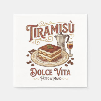 Guardanapo De Papel Tiramisu Dolce Vita Sobremesa Italiana