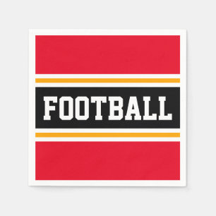 Guardanapo De Papel Tiras de FUTEBOL Amarelo-Amarelo-preto-claro