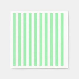 Guardanapo De Papel Tiras doces verdes e brancas