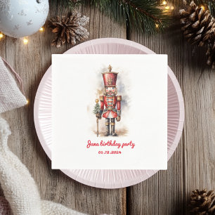 Guardanapo De Papel Título: Nutcracker Red Magical Festa de aniversári