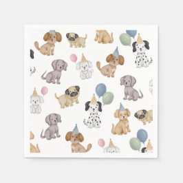 Guardanapo De Papel Toalha de festa de cachorrinho Deixe dois cachorro
