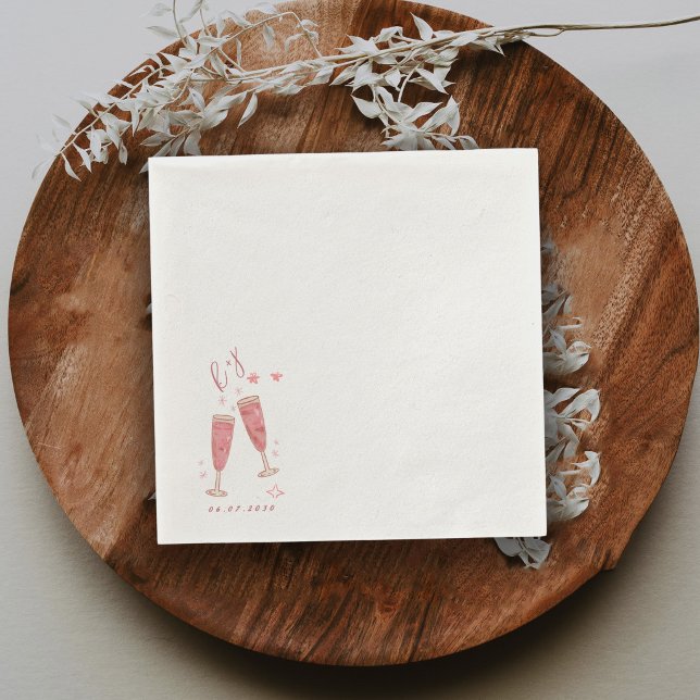 Guardanapo De Papel Toalhas de casamento personalizadas com monograma  (Criador carregado)