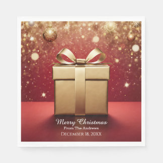 Guardanapo De Papel Toalhas de Natal Presente de Ouro O Verdadeiro Pre