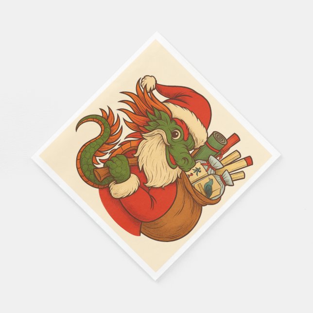 Guardanapo De Papel Toalhas de Natal Santa Mahj! (Quina)
