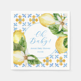 Guardanapo De Papel Toalhetes de chuveiro vintage de limão