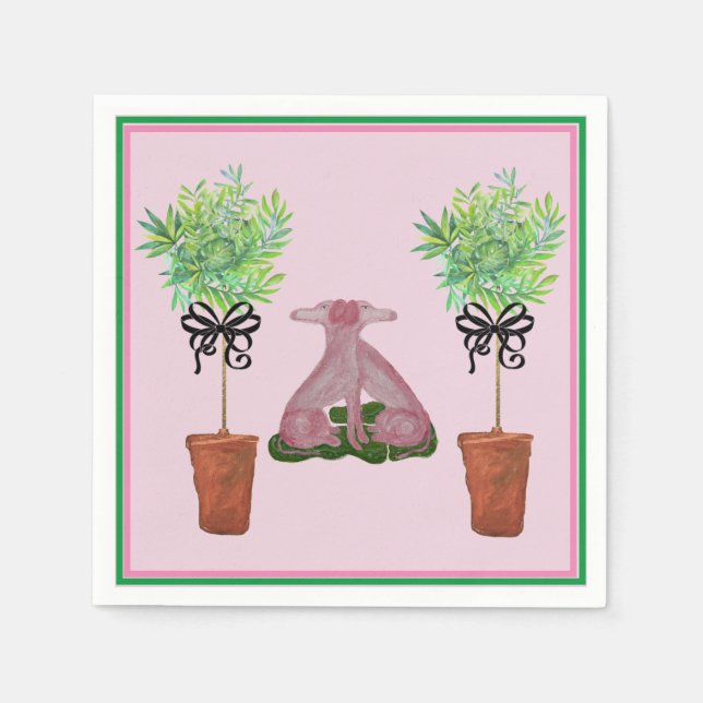 Guardanapo De Papel Toalhetes de papel para convidados com cachorro St (Frente)