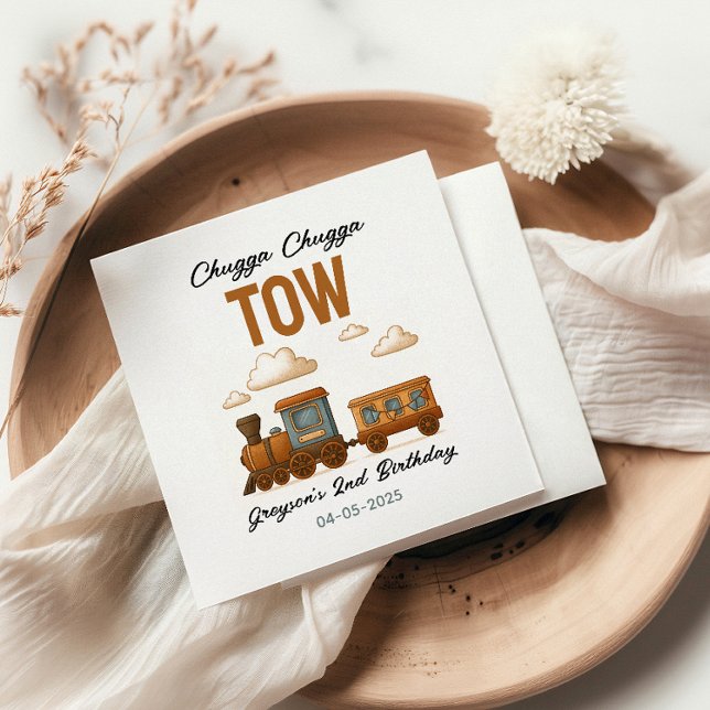 Guardanapo De Papel Todos os segundos aniversários do comboio de alta  (Criador carregado)