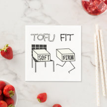 Tofu Ajustado Engraçado Correndo Tofu Soy temático