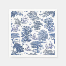 Guardanapo De Papel Toile Clássica Rustic Blue Country