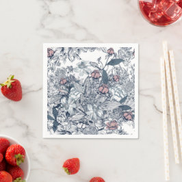 Guardanapo De Papel Toile-De-Jouy Pattern Wedding 