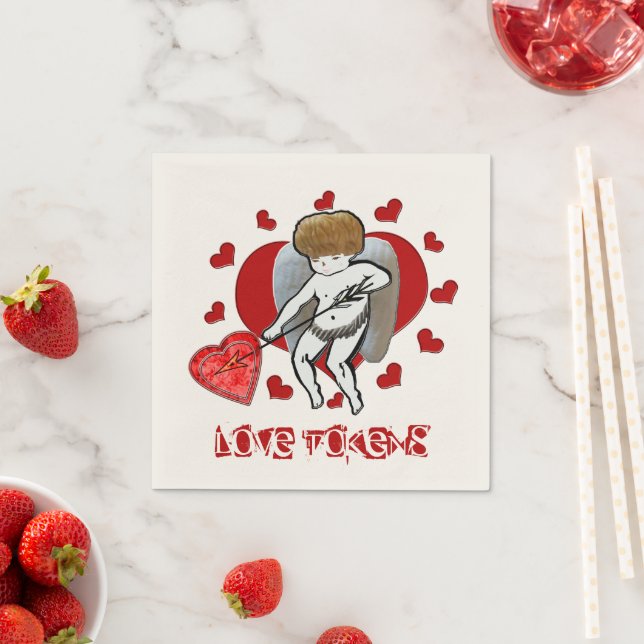 Guardanapo De Papel Tokens de Amor Cupido (Insitu)